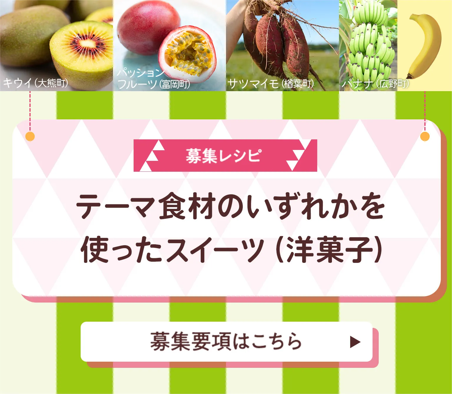 テーマ食材のいずれかを使ったスイーツ